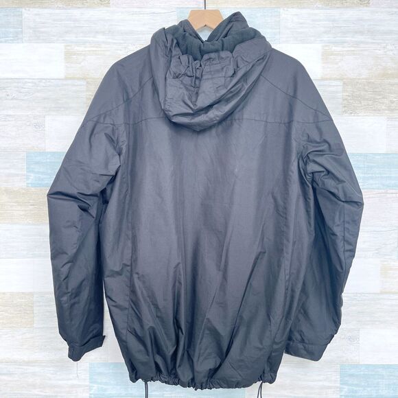 Cricket Wireless Fleece Lined Hooded Winter Jacket Black Employee Uniform Small - Picture 6 of 8